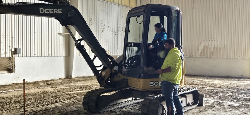 North Royalton High School Students Explore Careers in Heavy Equipment Operation at SheDig Event