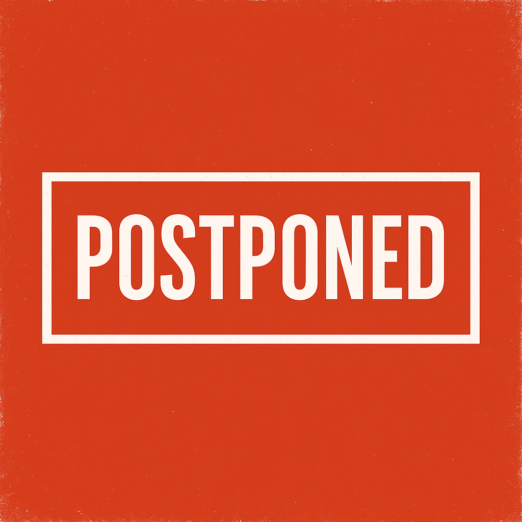 Summer Reading Finale is postponed until Monday, July 28th. 