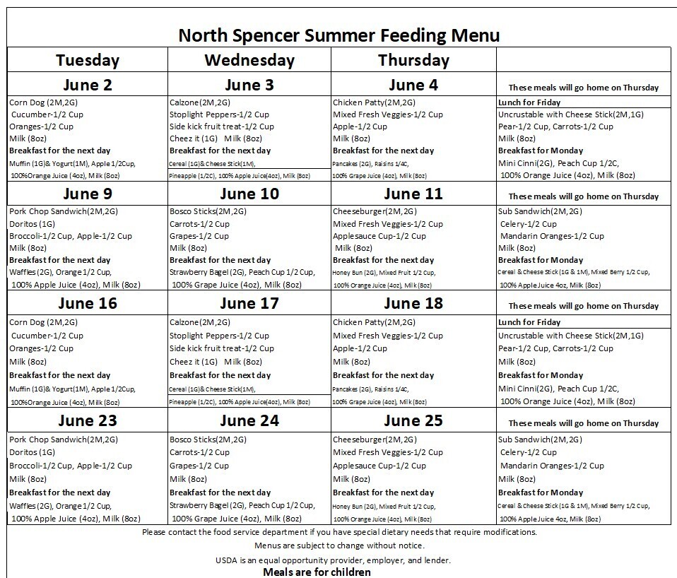 june 2026 menu