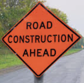 road construction sign