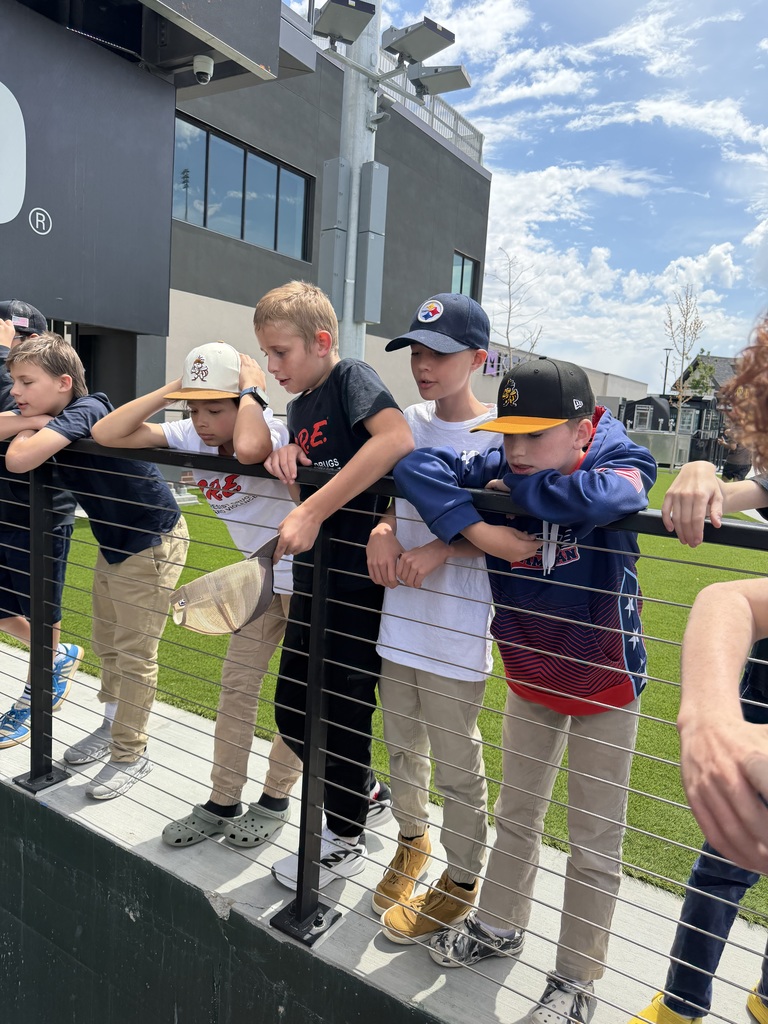 5 boys at ballpark