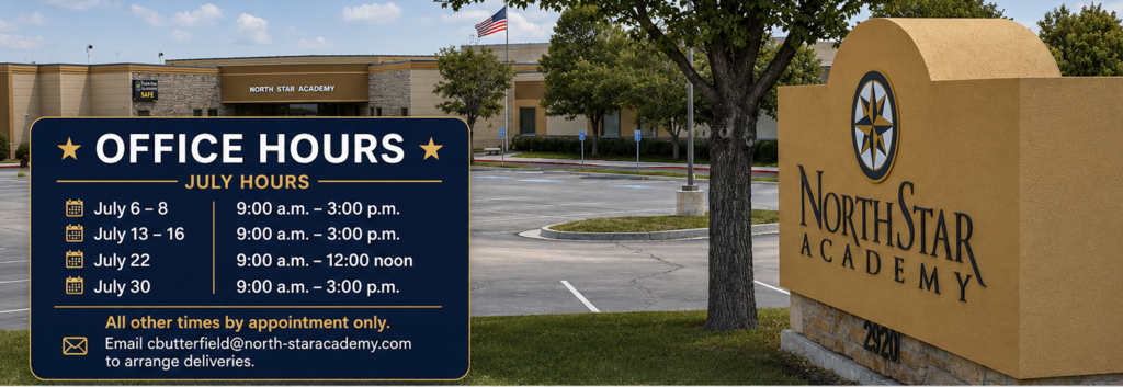 updated school photo with office hours