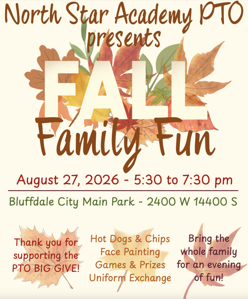 Fall family fun flyer for tonight