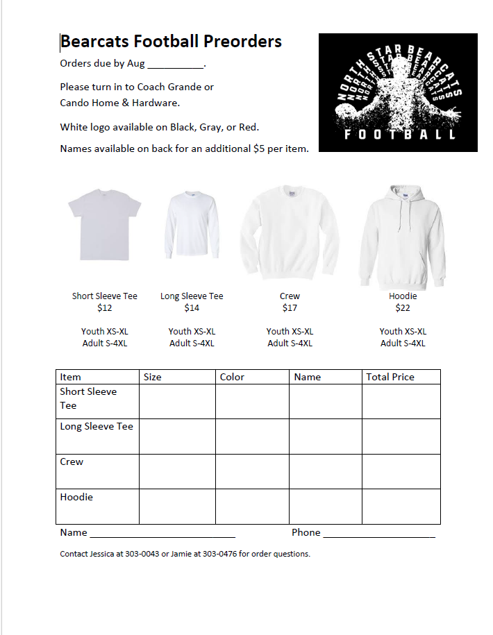Order form