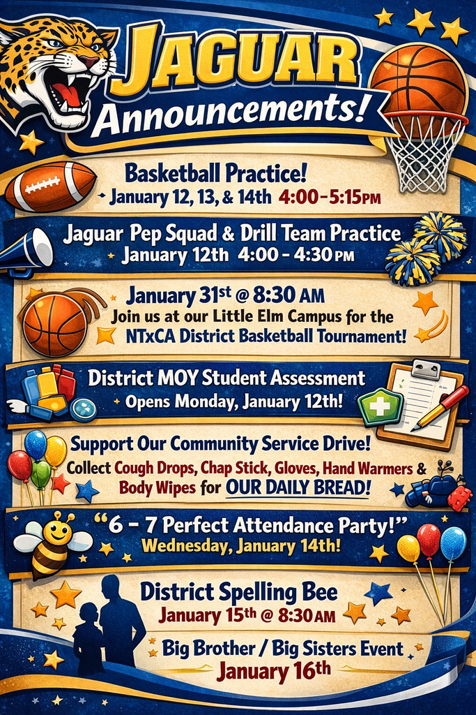 Jaguar Weekly Announcements !