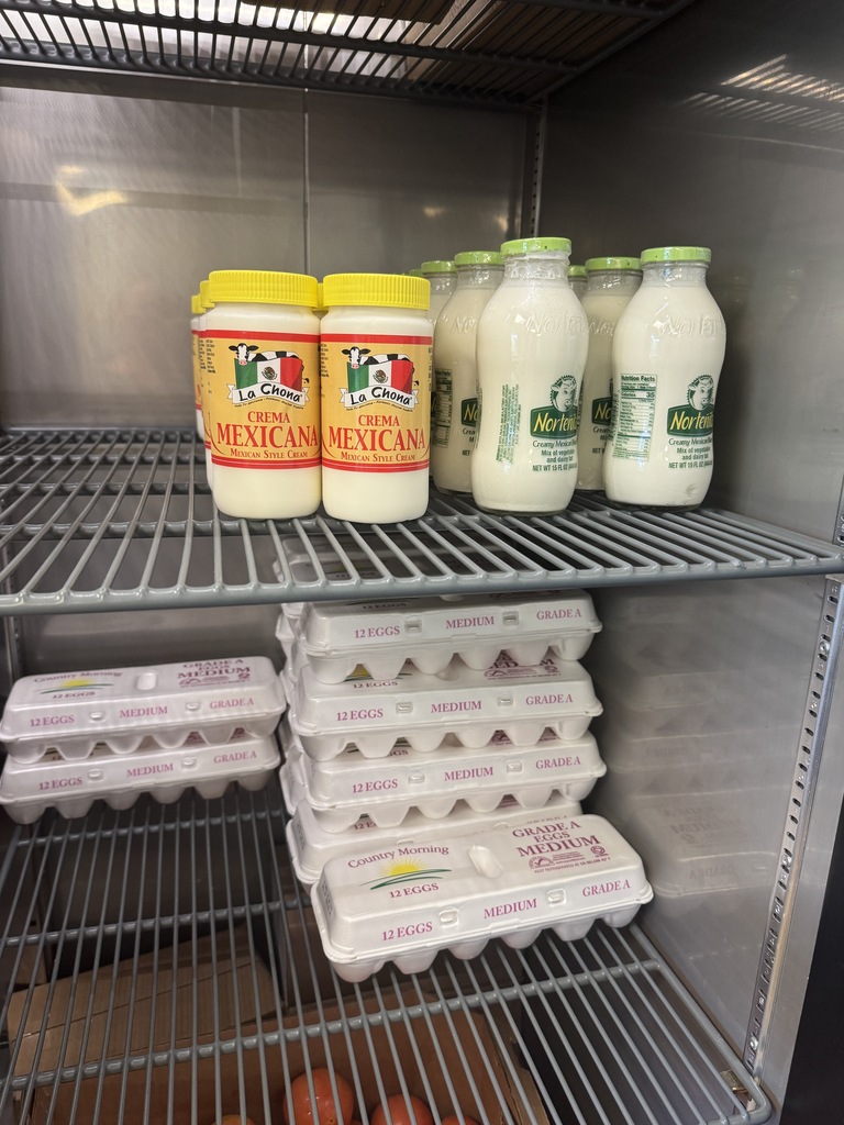 milk and eggs