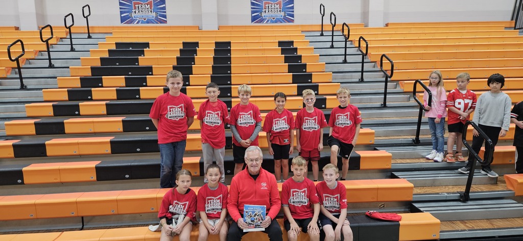 Jim Tressel with Students