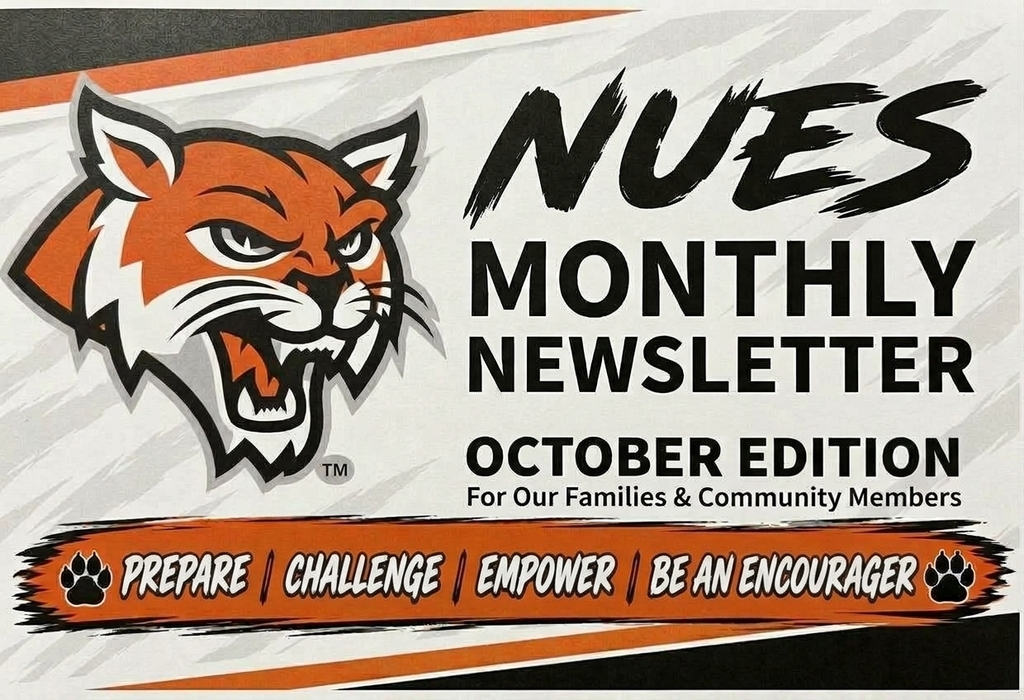 A newsletter cover with a tiger logo, title, date, and phrases like "Prepare," "Challenge," "Empower," and "Be an Encourager."