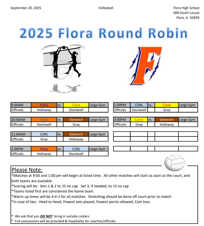 Flora Volleyball Tourney