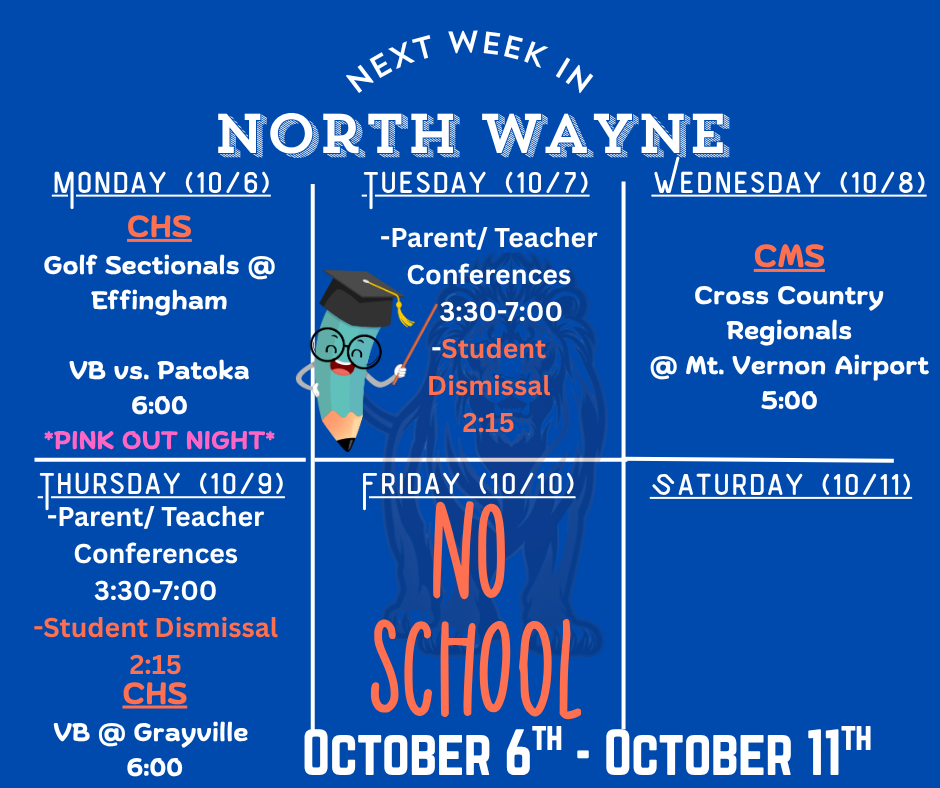Next Week in North Wayne