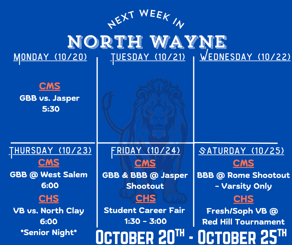 Next Week in North Wayne