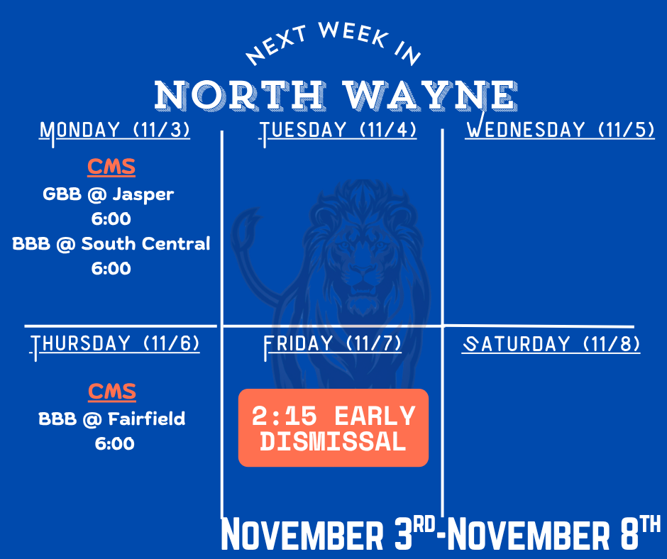 Next Week in North Wayne