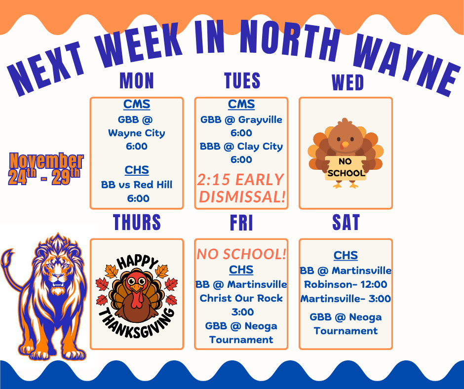 Next Week in North Wayne