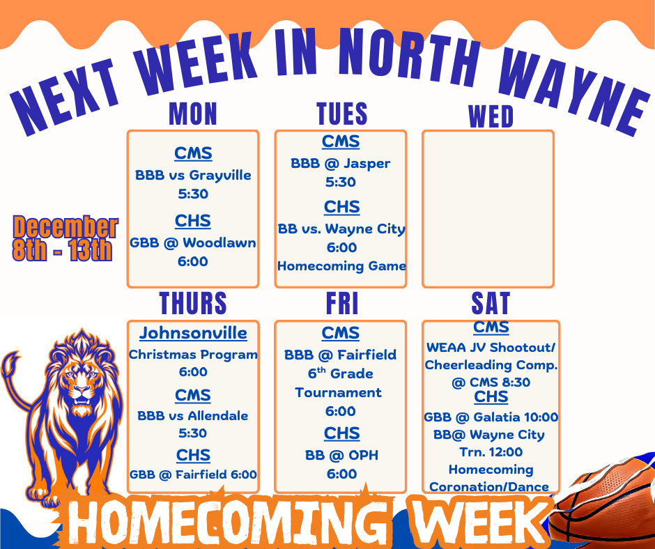 Next Week in North Wayne