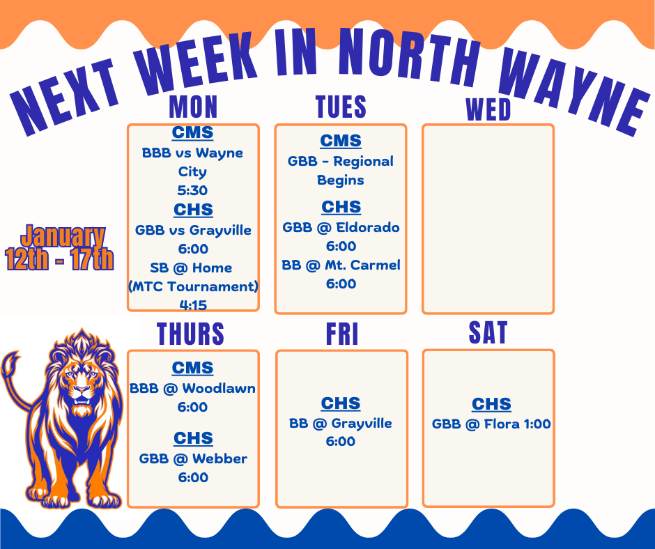 Next Week in North Wayne