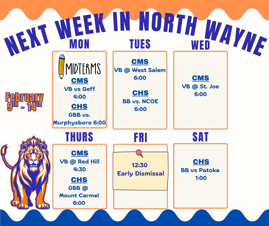 Next Week in North Wayne