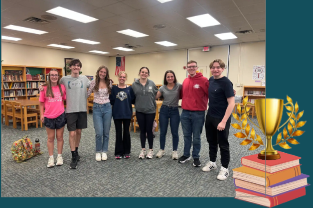 Academic Superbowl participants from Tri-west High School. Payton Syster, Landon Hoffman, Calleigh Johnson, Kycie Steffy, Devan Fox, Calin Crumpacke, Evan Dearborn, Micheal Manning (left to right)