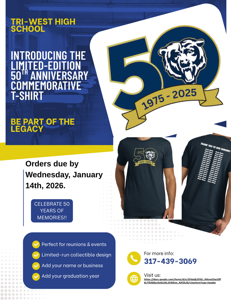 50th Anniversary T-Shirt Flyer