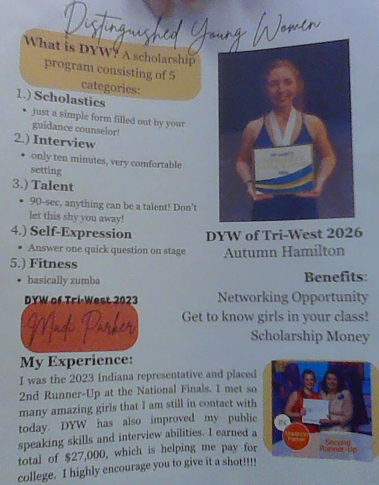 Info for DYW 2027