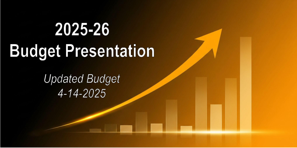 Board Presentation - 2025-2026 Updated  Budget - 4-14-25