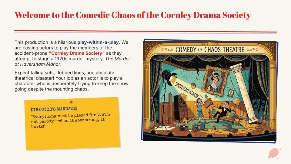 Comedic Chaos Audition Information