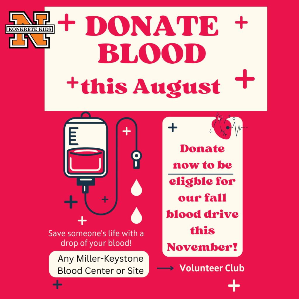 Volunteer Club Donate Blood this August