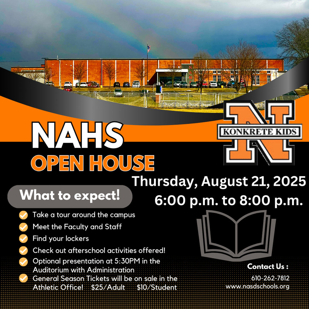 NAHS Open House August 21, 2025