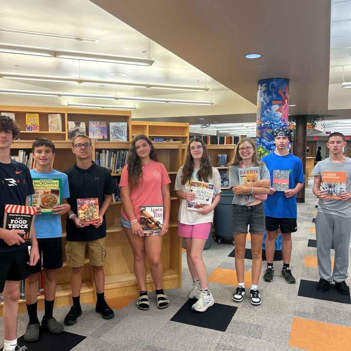 Students in the Library