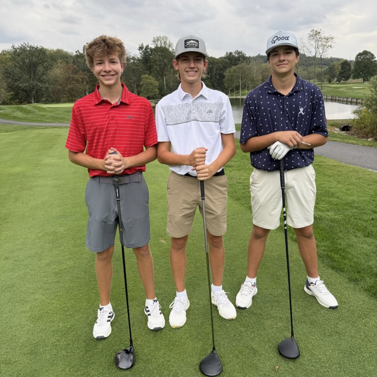 District Golf Championships! Best of luck to Andrew, Derek and Cooper competing today!