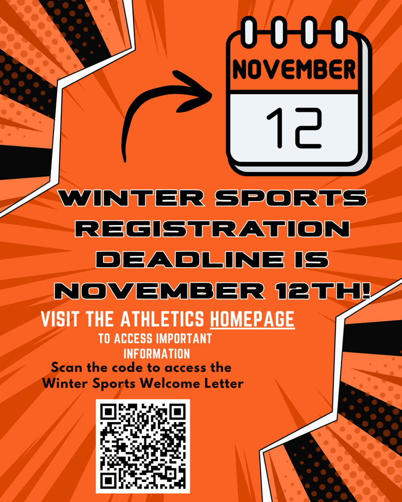 Deadline for Winter Sports Registration is November 12th.