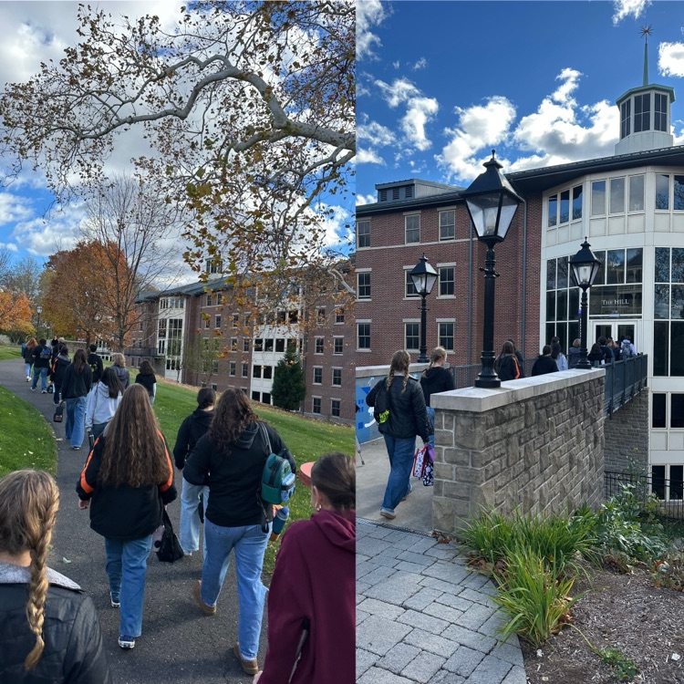 students visit college