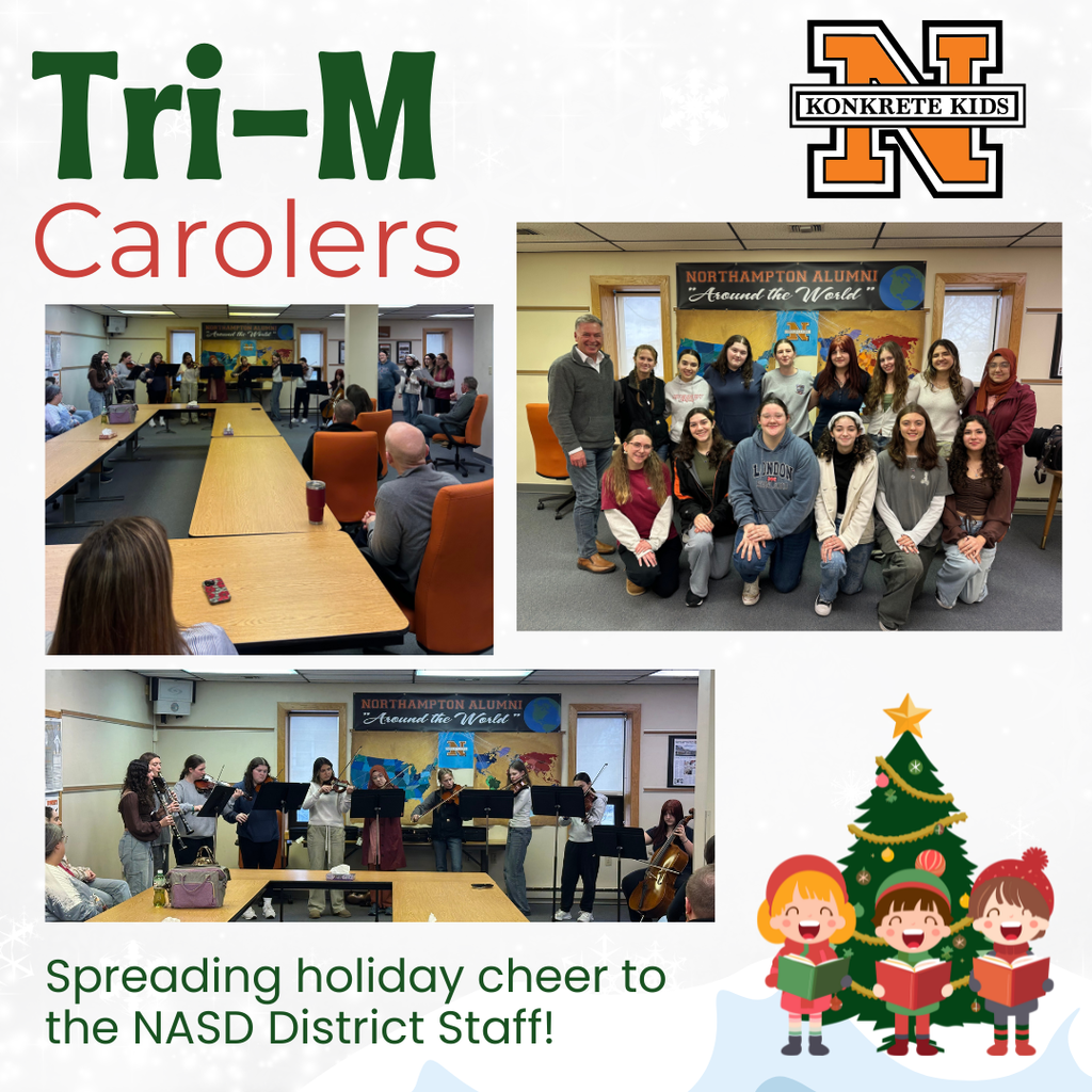 Tri-M Caroling at Administration