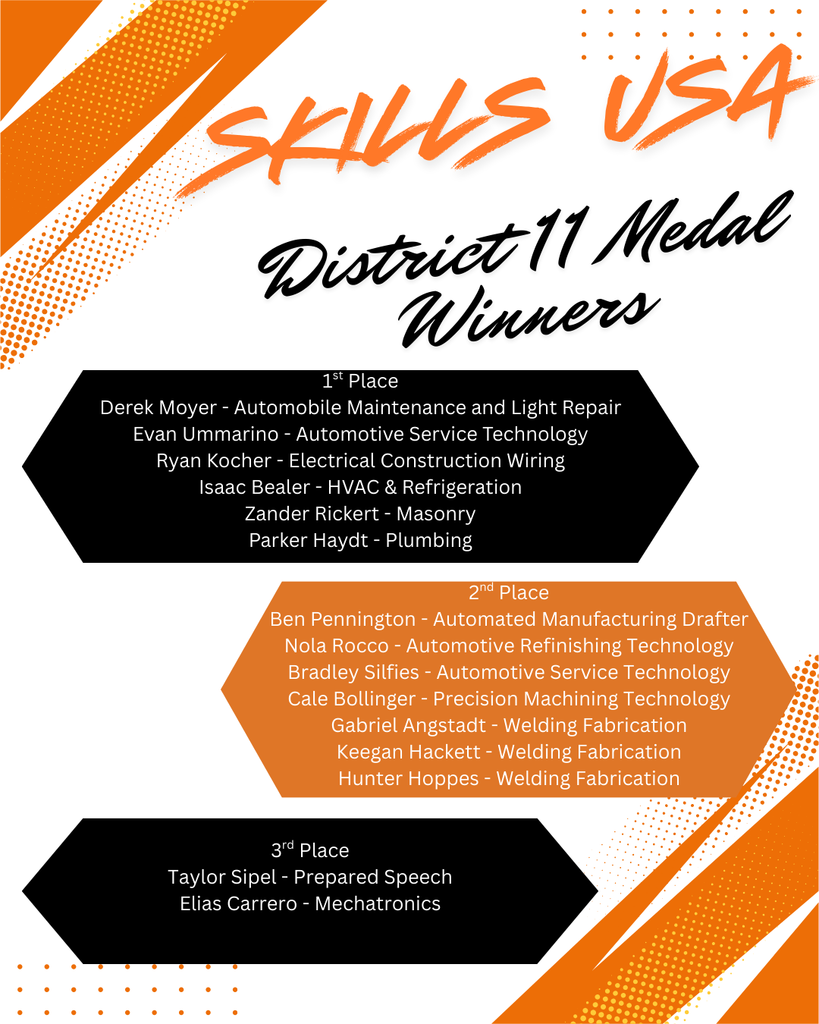 Skills USA Medalists