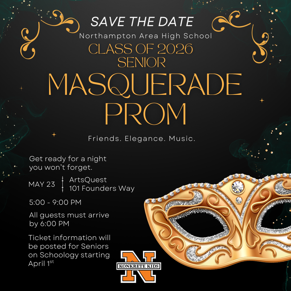 Northampton Area High School Prom Announcement 2026