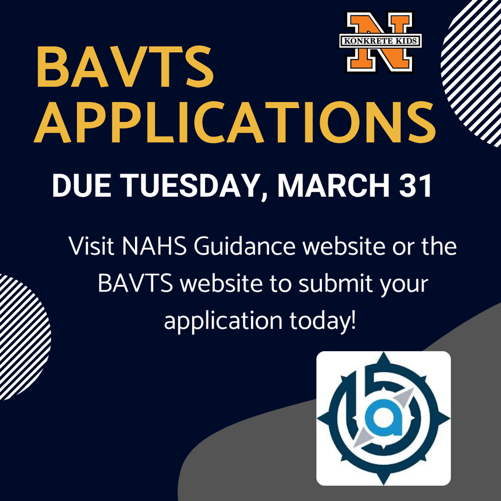 BAVTS Applications are due March 31st