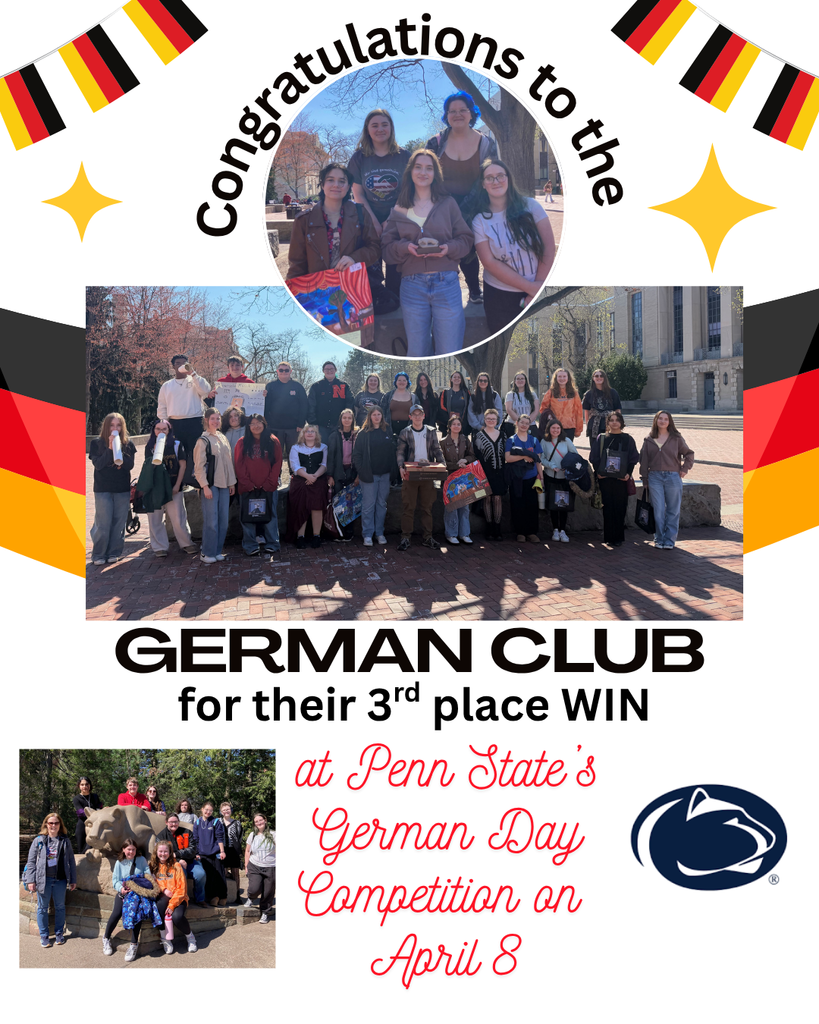 German Club picture at Penn State - Winning 3rd Place