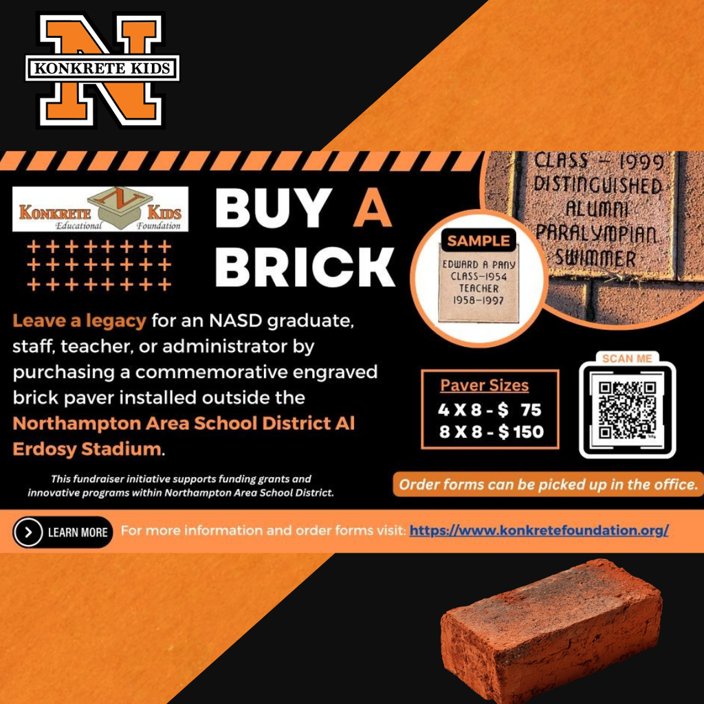 Advertisement for Konkrete Kids Foundation to Buy a Brick
