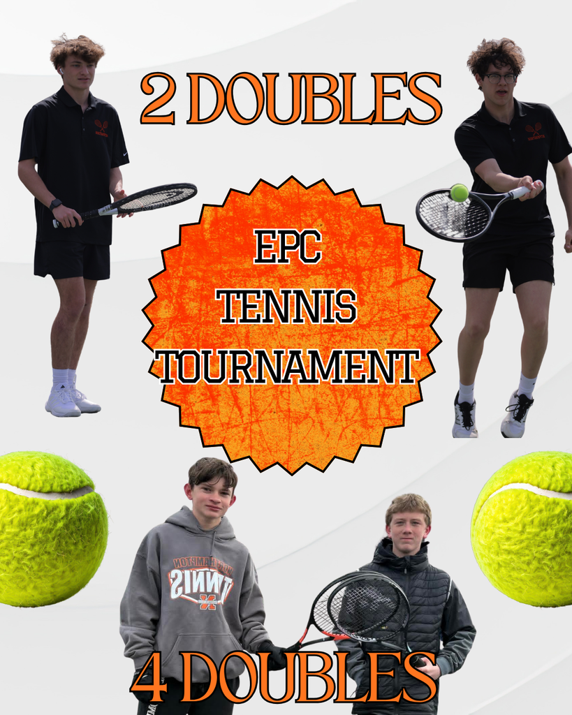 Best of Luck to  the members of our Tennis team competing today in the EPC Tournament!  Go KIDS!!!