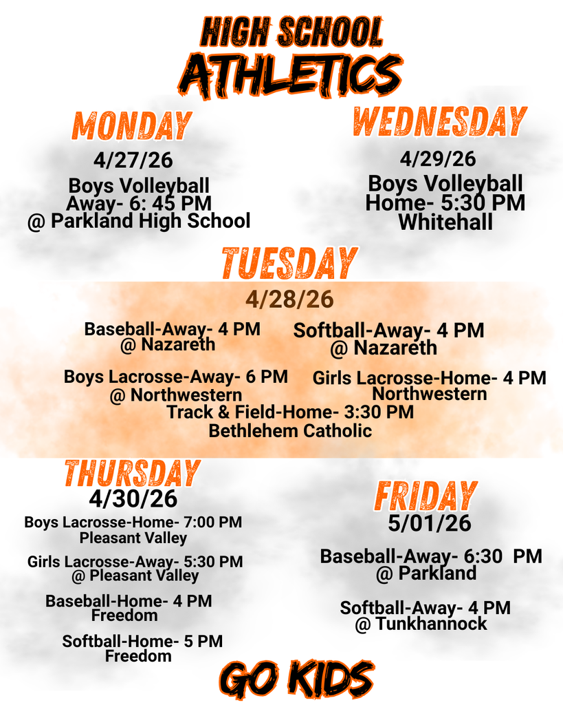 Weekly Schedule Graphic
