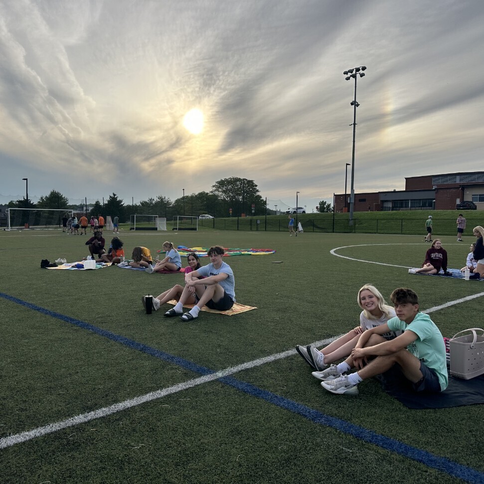 students sitting on thef