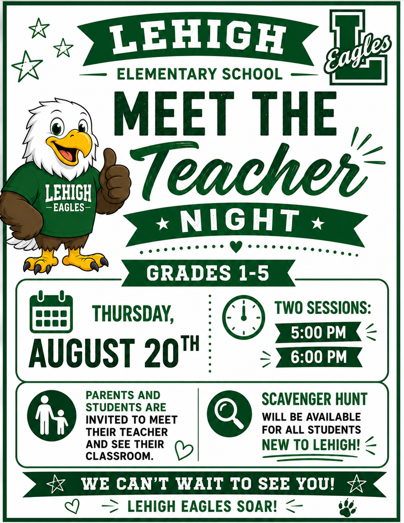 Meet the Teacher flyer for grades 1-5