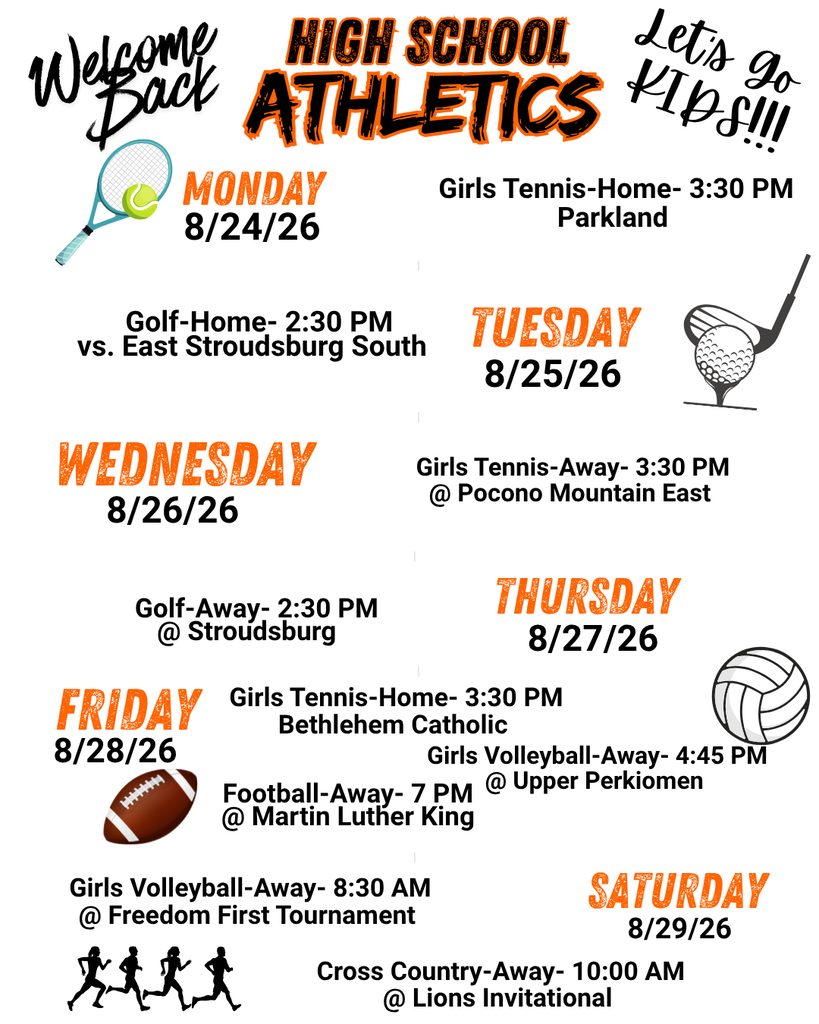 High School Athletics Schedule