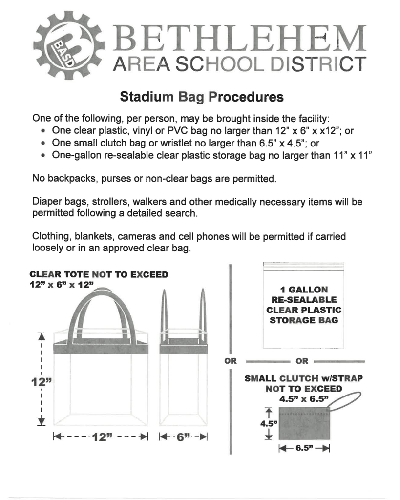 BASD Bag Policy