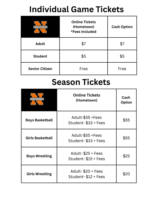 25/26 Winter Ticket Sale Prices