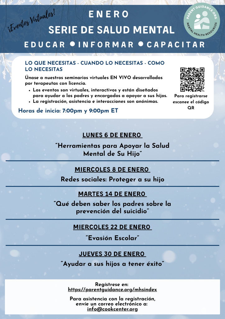 ParentGuidance Monthly Calendar