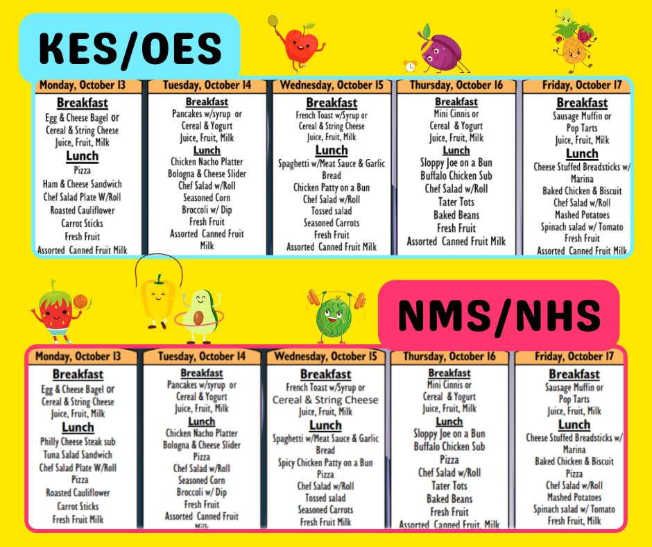 lunch menus