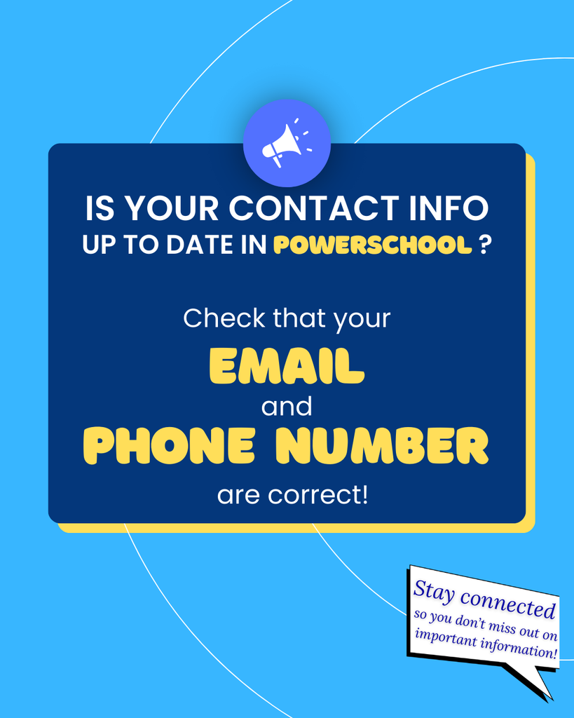 check your contact info