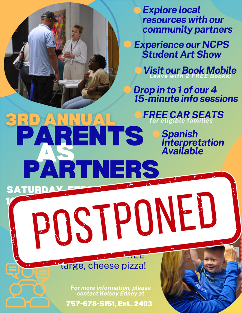Parents as Partners event postponed, new date TBD