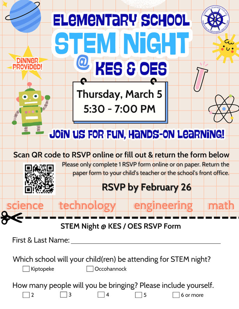 STEM night RSVP form english