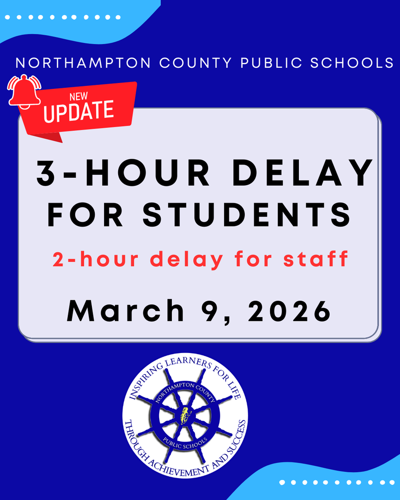 3/9: 3-hr delay for students, 2-hr delay for staff
